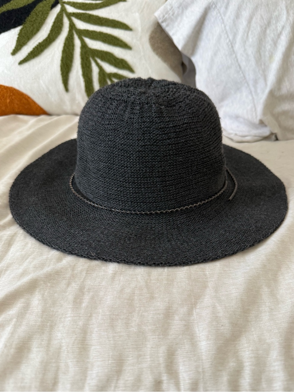 Classic Black Wide-Brim Sun Hat